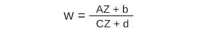 bilinear transformation equation